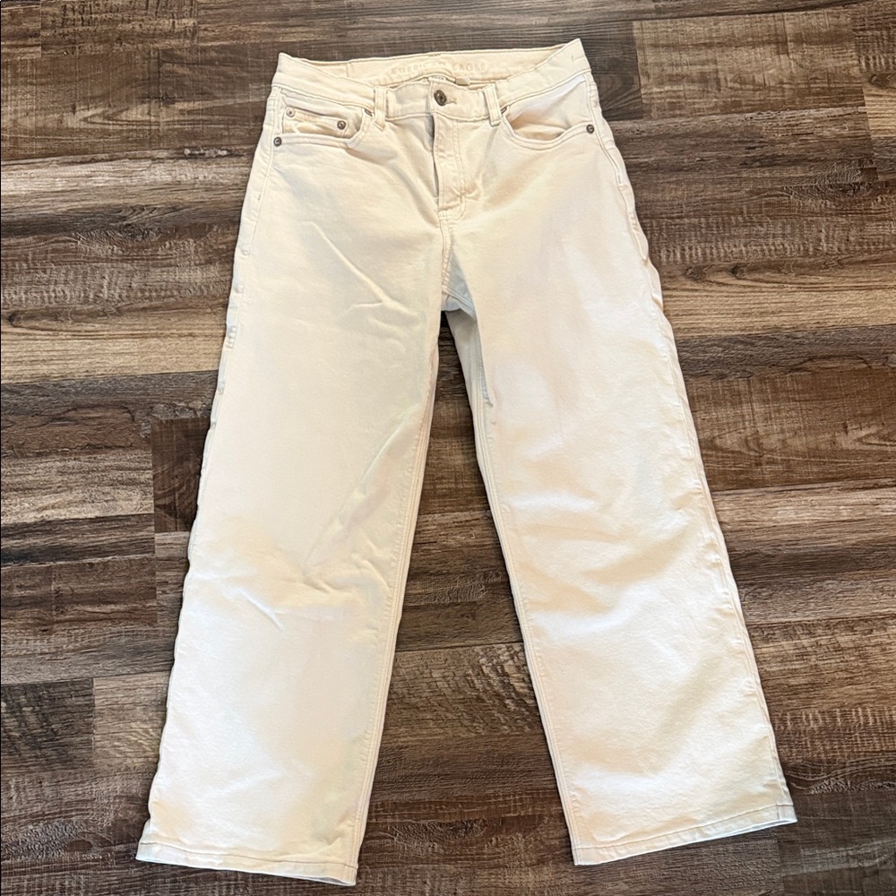 American Eagle Cropped Straight-Leg Jeans